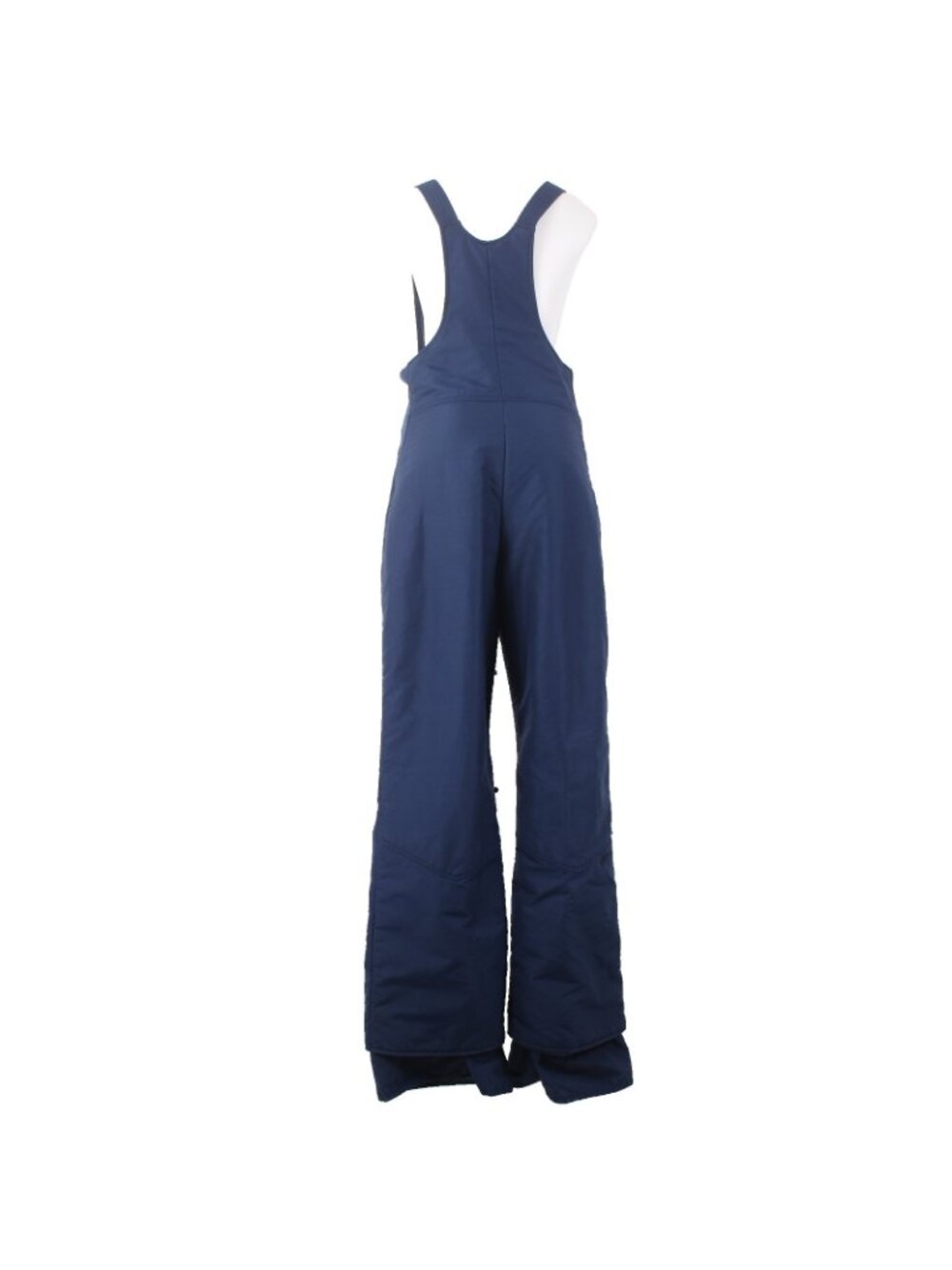 Mountain Goat White Stag Snow Pants Sz 36 Navy Blue Pockets One Piece 100% Poly - Picture 3 of 8